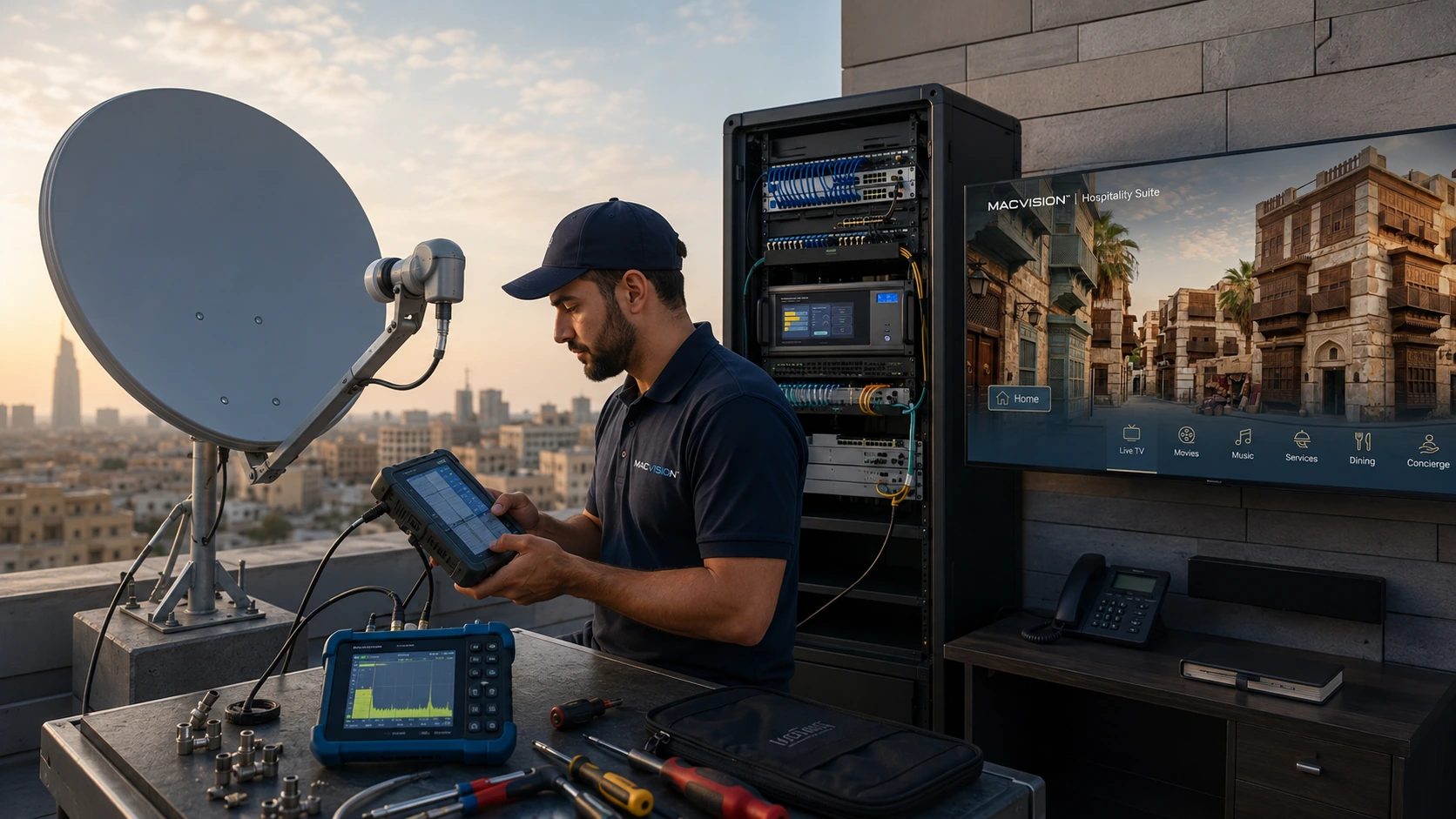 How Incorrect Satellite Dish Alignment Causes IPTV Channel Freezing