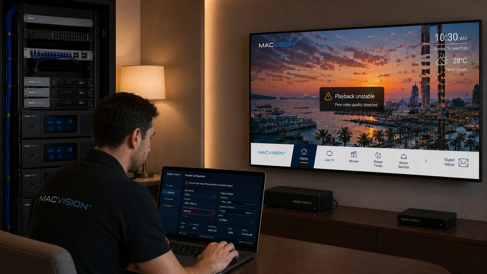 Incorrect Resolution and Frame-Rate Settings in IPTV Encoders