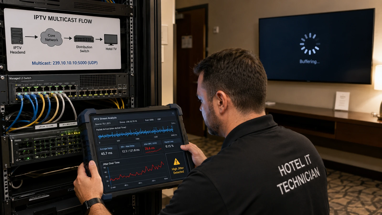 Network Jitter and Its Impact on Live IPTV Channel Stability