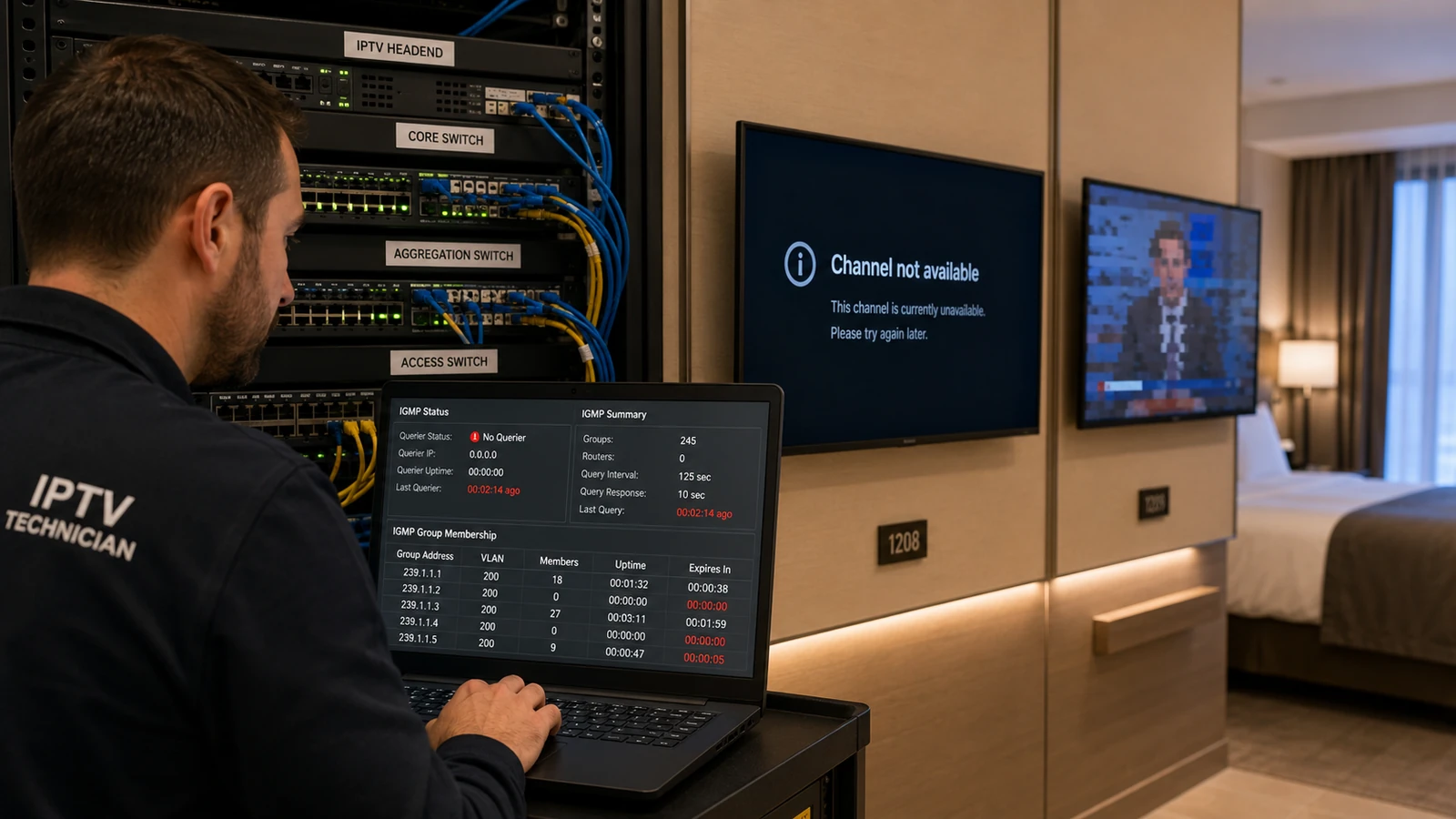 Incorrect IGMP Querier Configuration in an IPTV Network