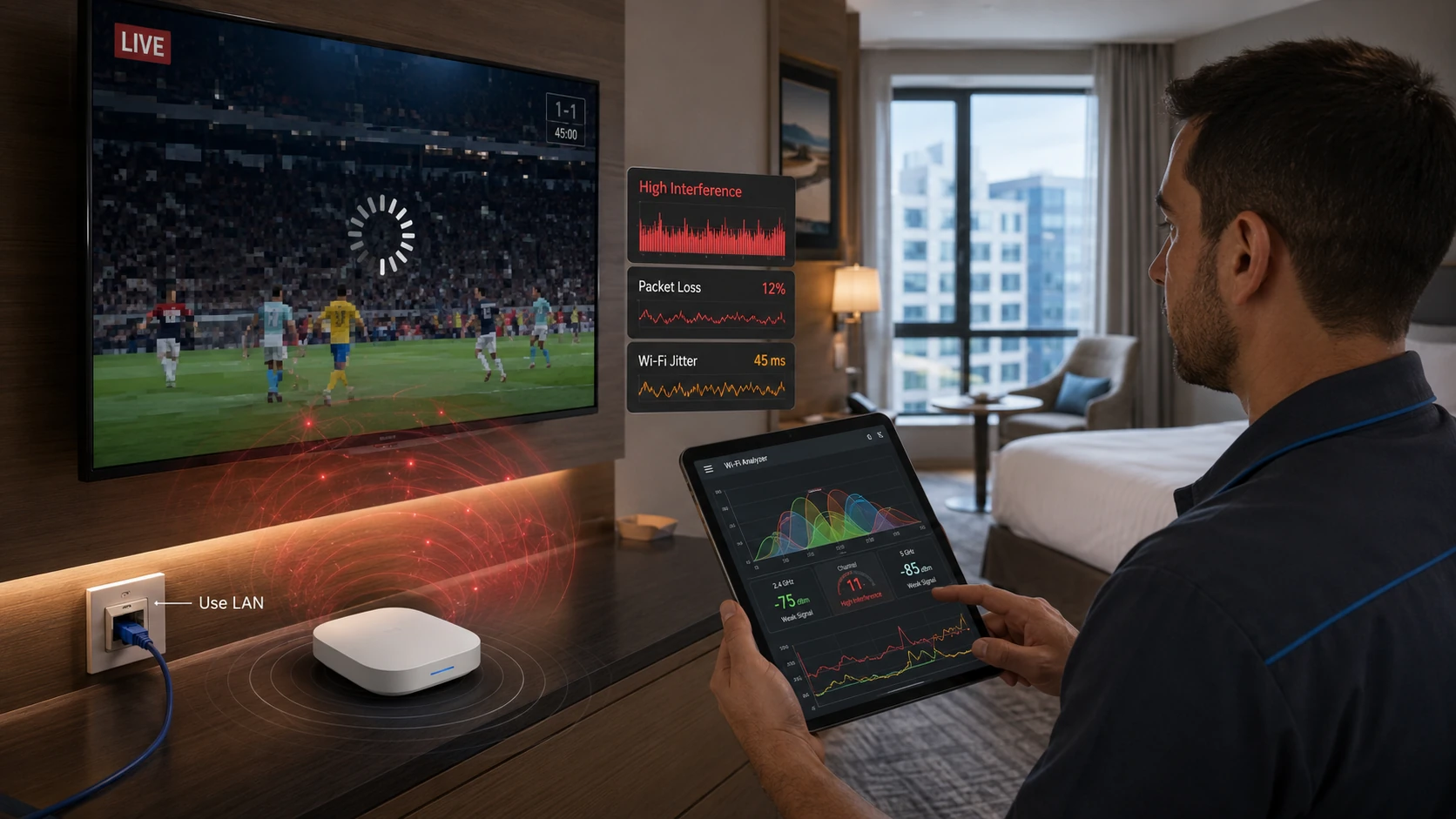 Why Wi-Fi Is Unreliable for Critical Live IPTV Channels