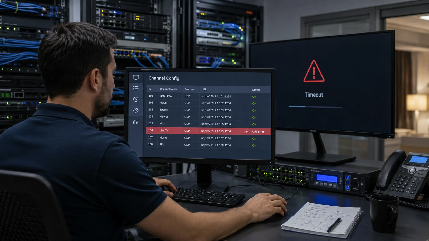 Incorrect Channel URL Configuration in IPTV Middleware
