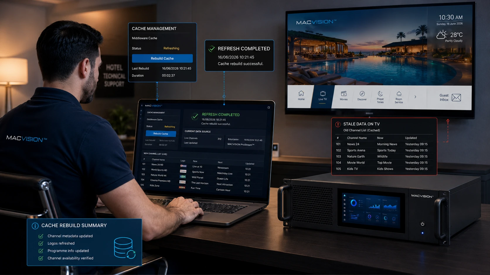 لماذا تظهر شعارات وأسماء وأرقام قنوات IPTV بشكل غير صحيح